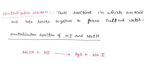 How do you write the balanced neutralization equation for the .